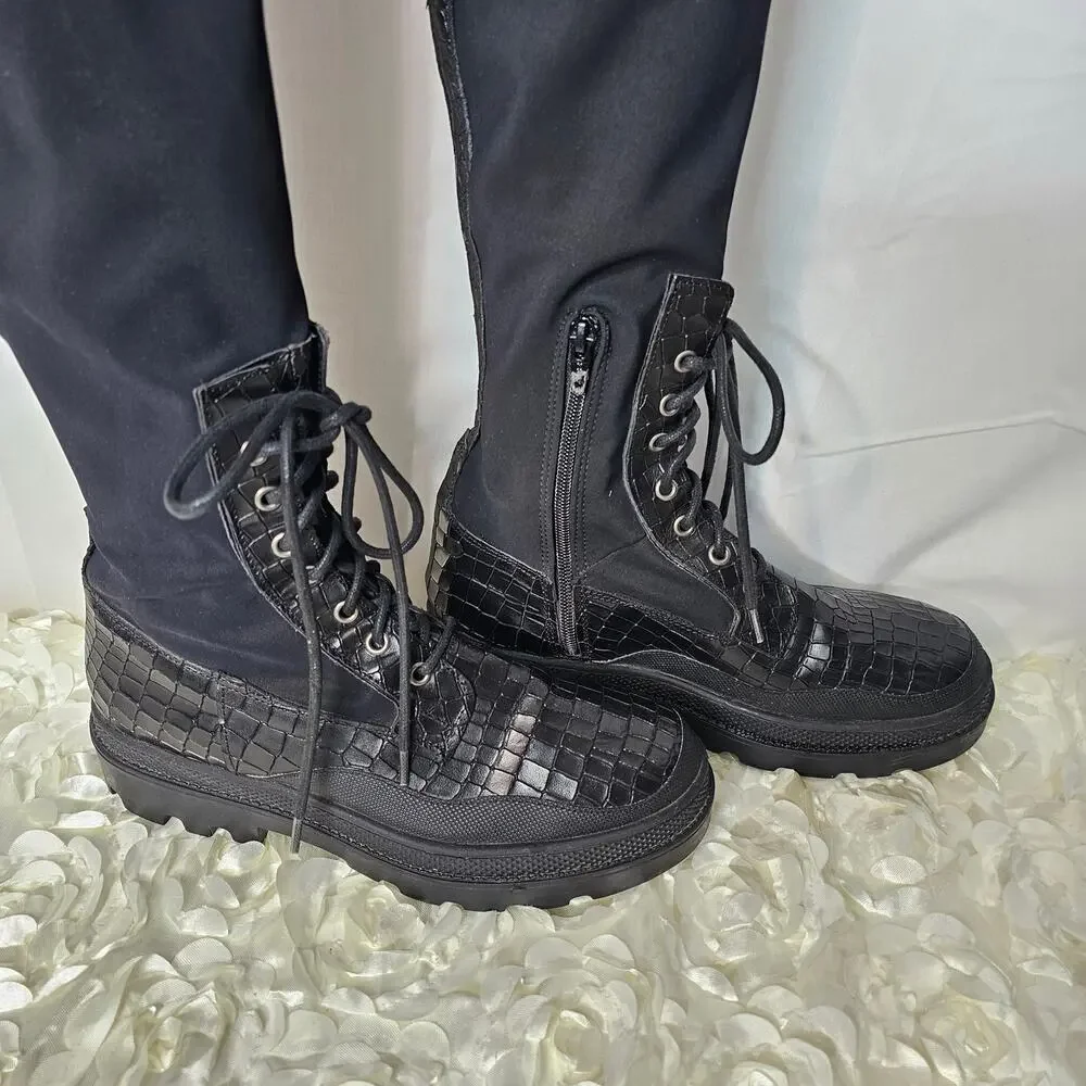 Free People Shoreditch overknee combat boot size 39/9 - Picture 4 of 13